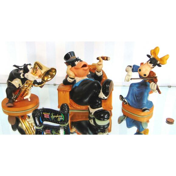 NEW (4) WDCC Disney Symphony Hour SYLVESTER MACARONI GOOFY NOTE CLARABELLE TITLE - Picture 7 of 12